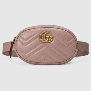 Gucci Marmont Small Matelasse Leather Belt Bag